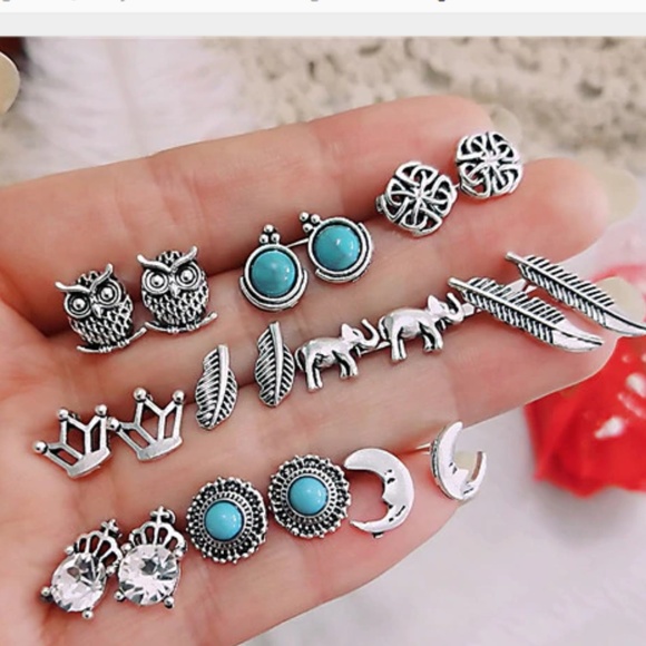 Jewelry - Adorable Boho Stud Earring Set
